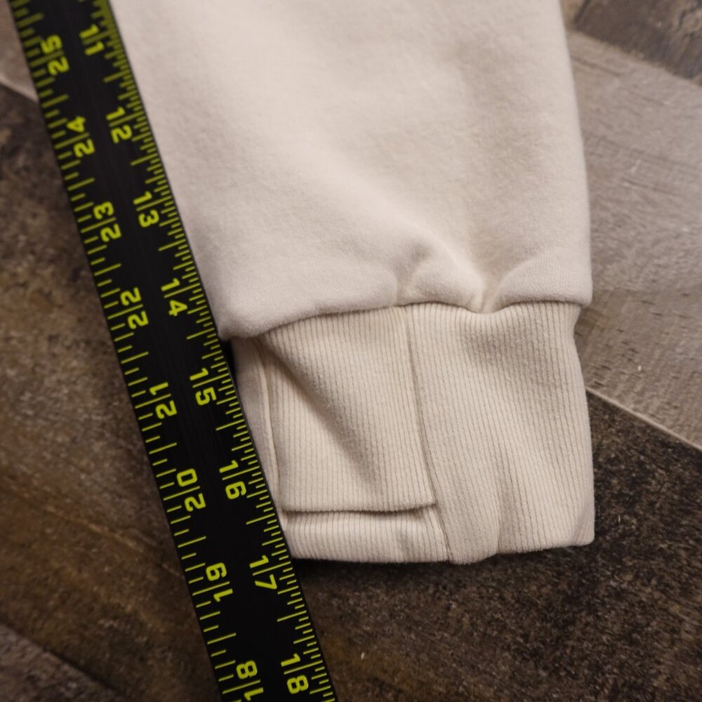 Athleta Girl All Day Half Zip Hoodie XL (14) Bone Cropped Cozy Pullover - Picture 5 of 12